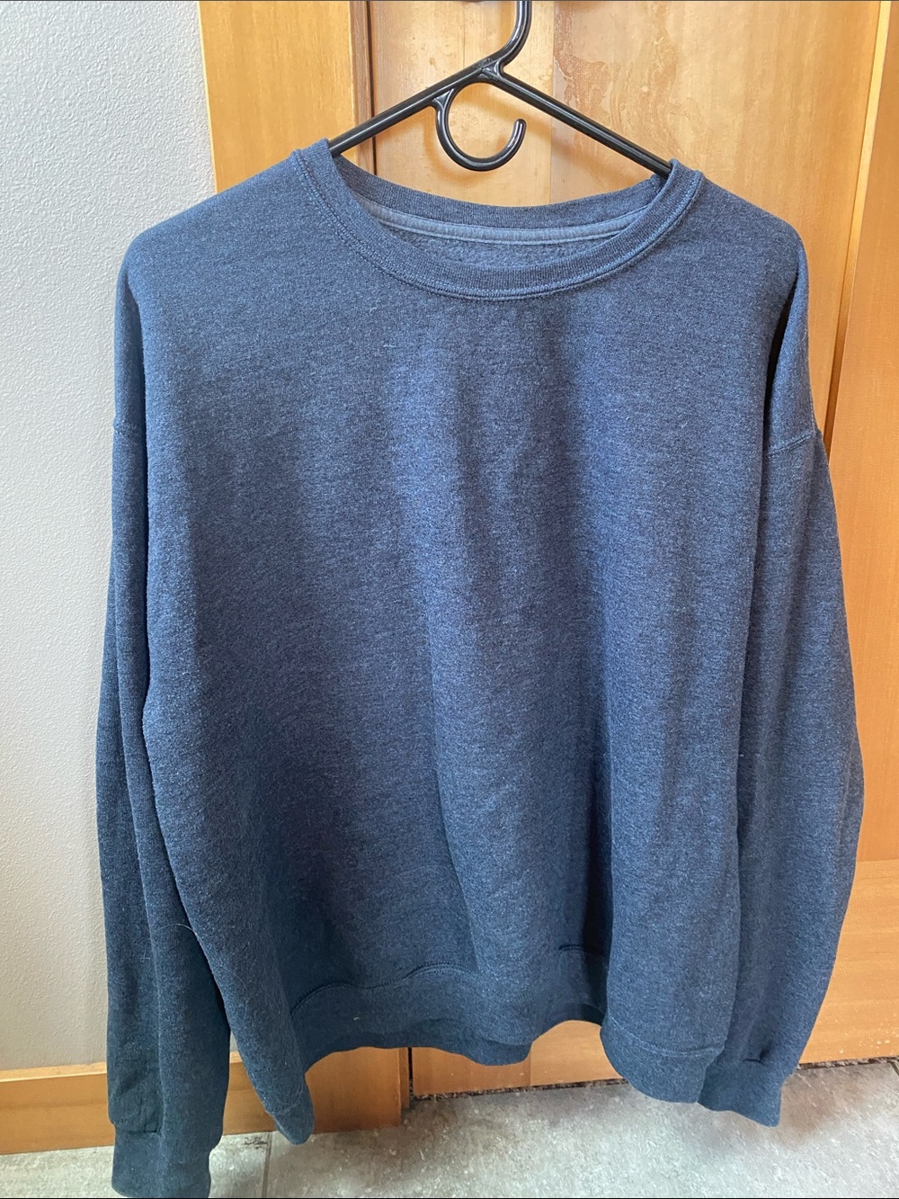 Fruit of the Loom Men's Crewneck Sweater in Heather Navy